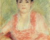 皮埃尔 奥古斯特 雷诺阿 : Portrait in a Pink Dress